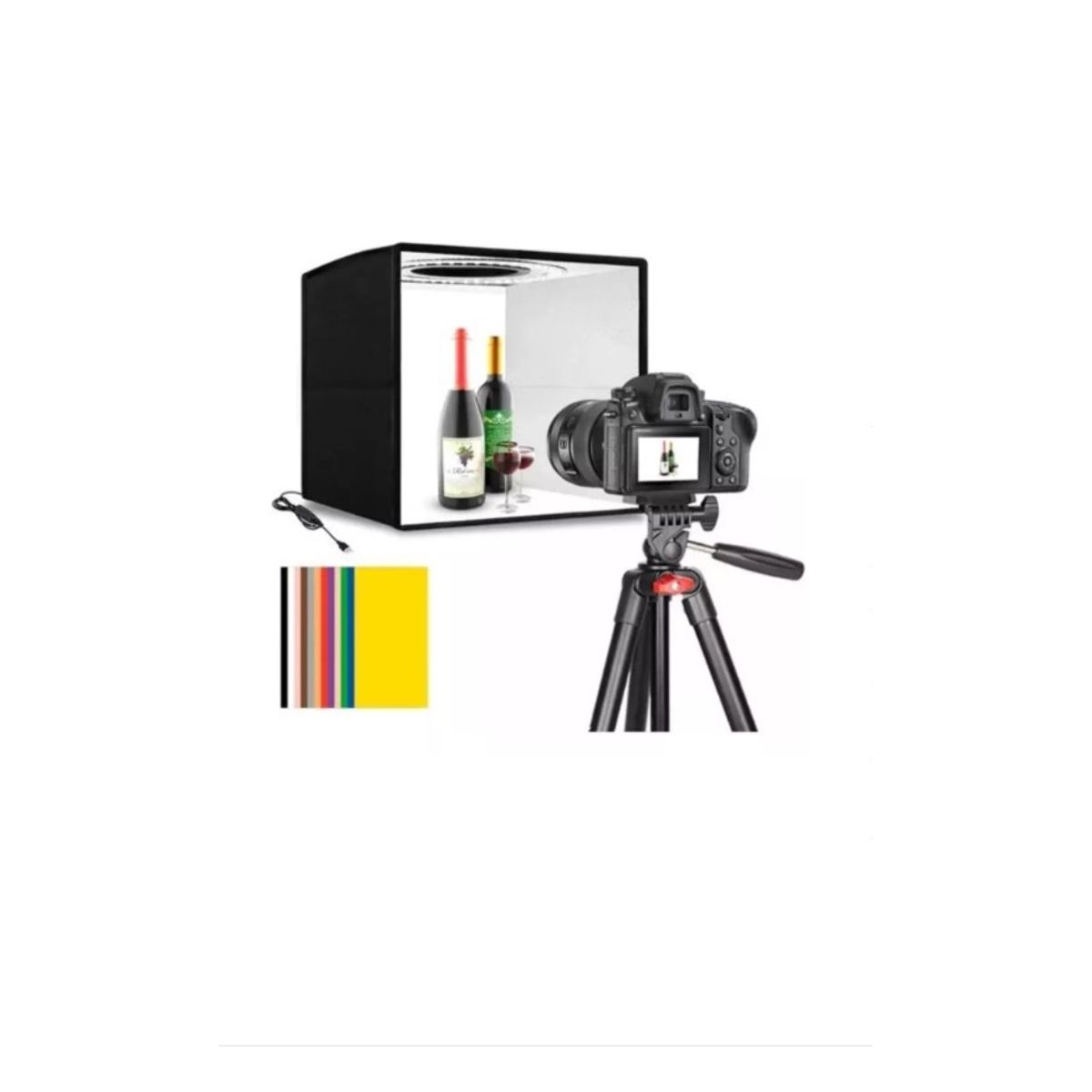 GENERICO - Estudio Fotográfico Portátil 40x40 - Caja De Luz Para Foto