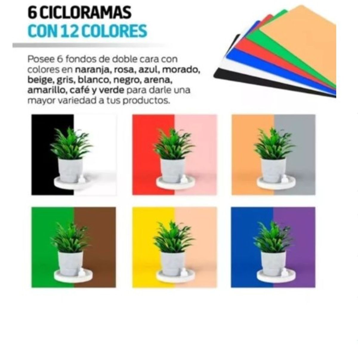 GENERICO - Estudio Fotográfico Portátil 40x40 - Caja De Luz Para Foto