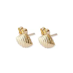 MABELITA - Aritos con Baño De Oro Conchita Marina