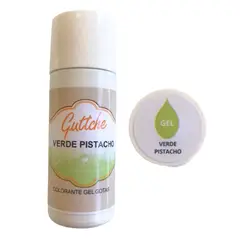 GENERICO - Colorantes En Gel Con Gotario Guttche 20gr Verde Pistacho