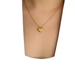 LUXURYJOYAS - Collar Mujer Corazon Diamante Oro 18kt BAÑO