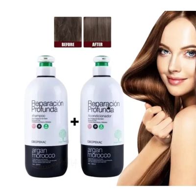 Imagen 2 del producto Shampoo y Acondicionador Reparación Profunda Argan 800ml Obopekal