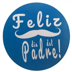 GENERICO - Rollo Sticker Día del Padre o Papá X 1000 Unid