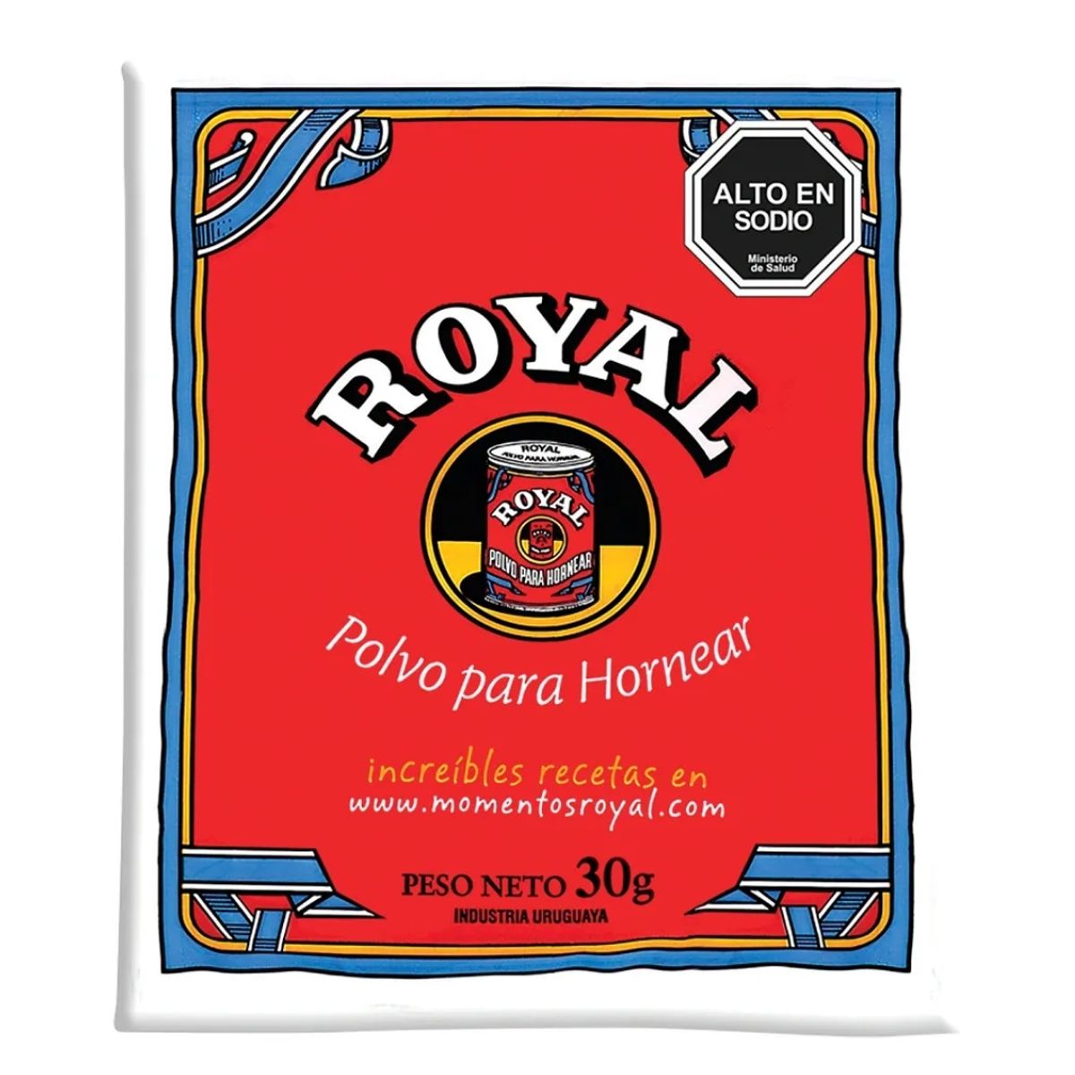 ROYAL - Polvos de Hornear Royal Display 480grs 16 unidades 30grs c/u