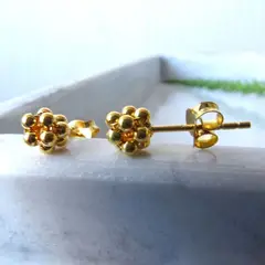 MABELITA - Aritos con Baño De Oro Minipelotitas