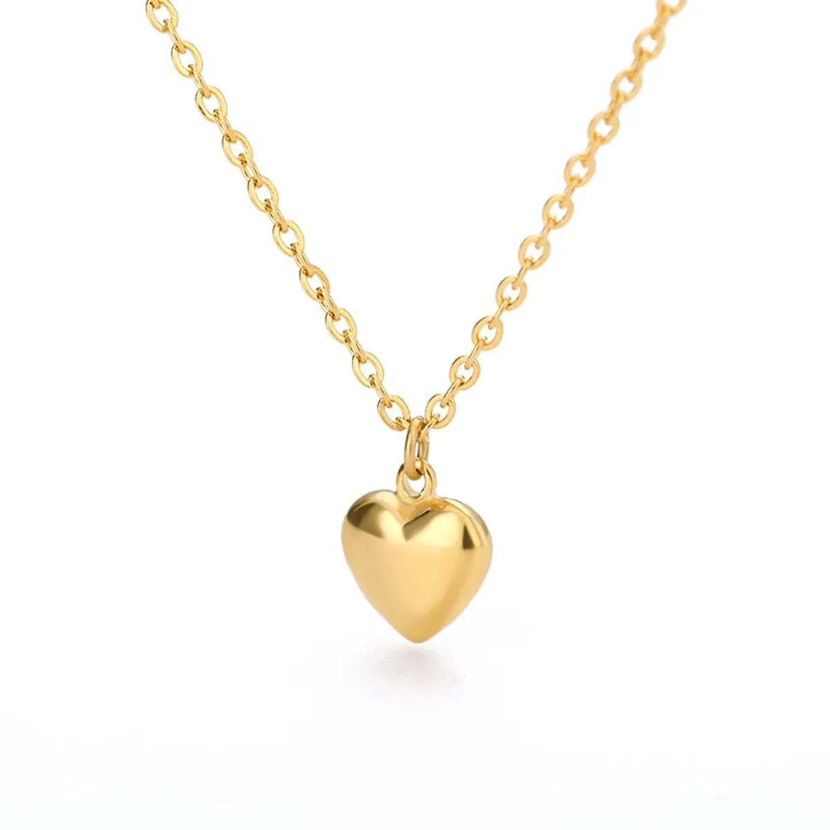 LUXURYJOYAS - Collar Corazón Baño Oro 18kt Clásico San Valentín LUXURYJOYASCL