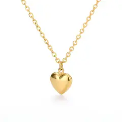 LUXURYJOYAS - Collar Corazón Baño Oro 18kt Clásico San Valentín LUXURYJOYASCL