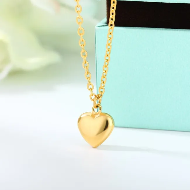 LUXURYJOYAS - Collar Corazón Baño Oro 18kt Clásico San Valentín LUXURYJOYASCL