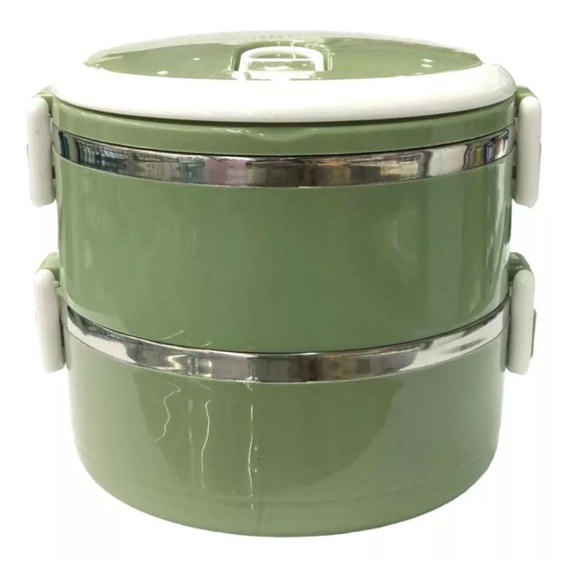 GENERICO - Fiambrera Contenedor Taza Termo De Comida 2 Capas 1.4l