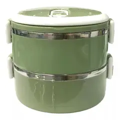 GENERICO - Fiambrera Contenedor Taza Termo De Comida 2 Capas 1.4l