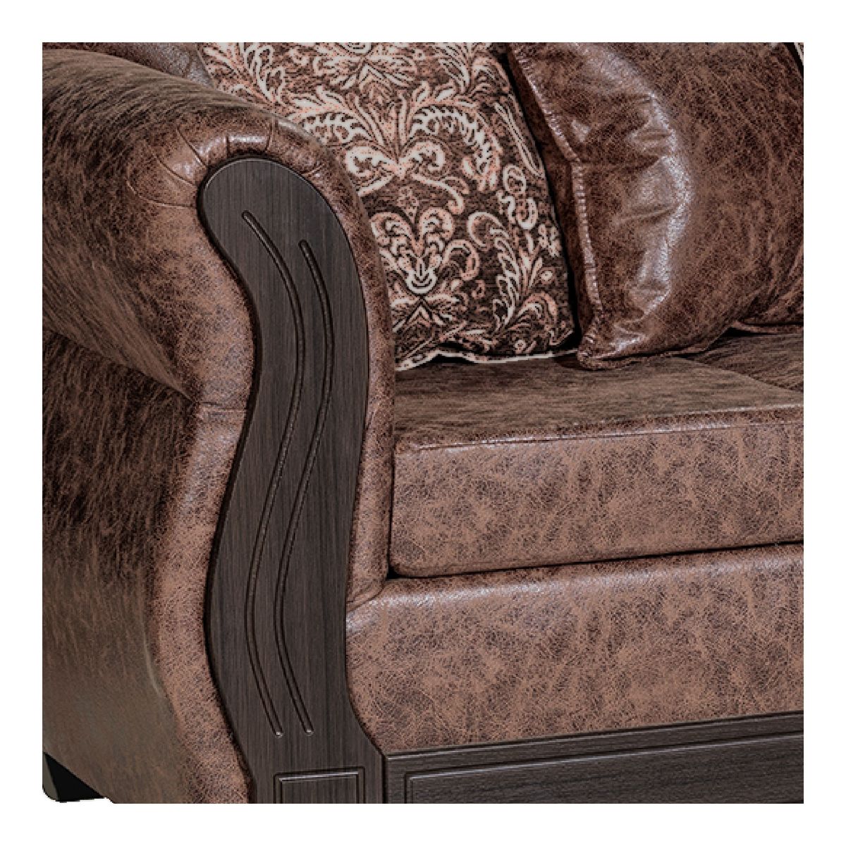 ADONIS LEUDH - Living 3+1+1 Caburgua Envejecido Café