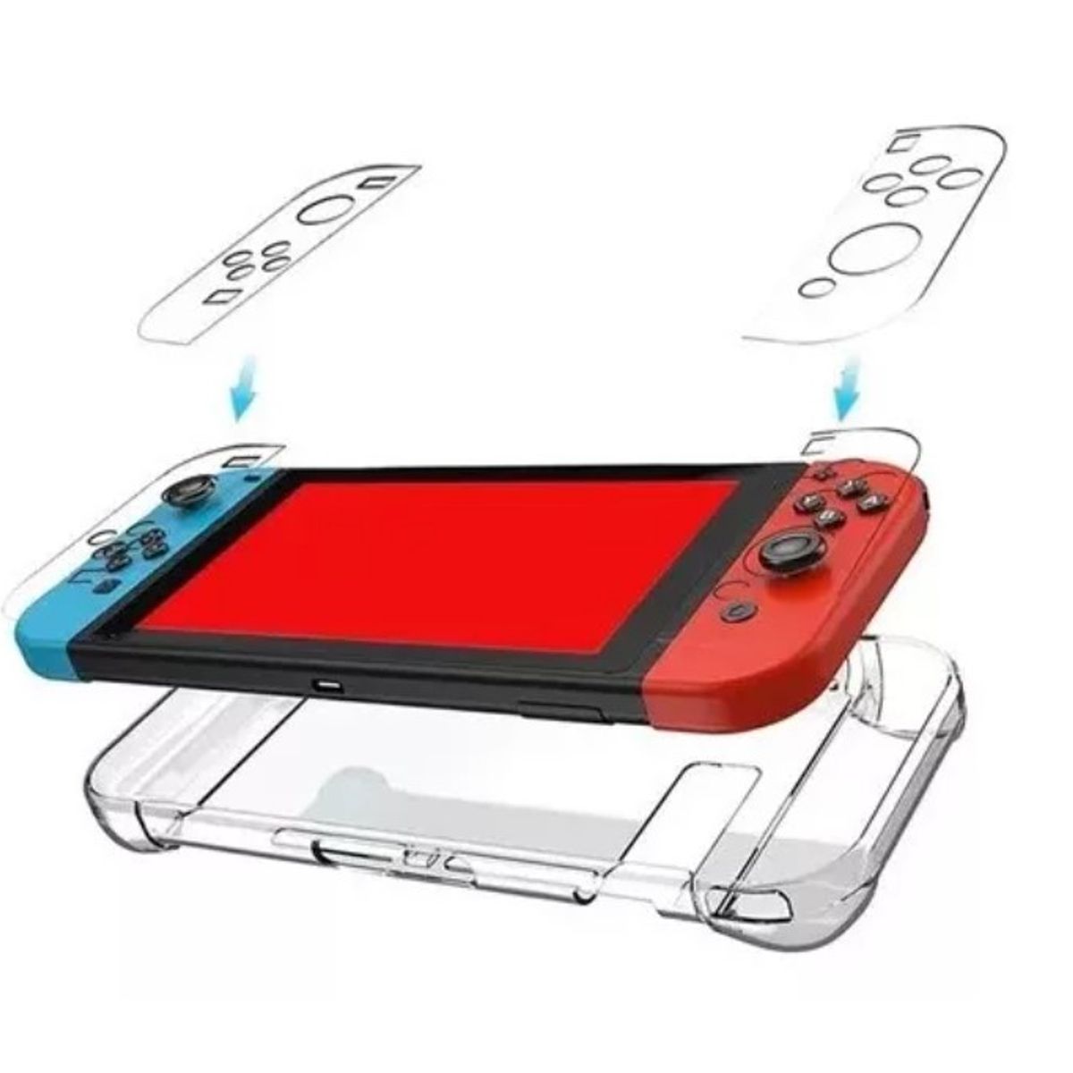 GENERICO - Carcasa Transparente Nintendo Switch