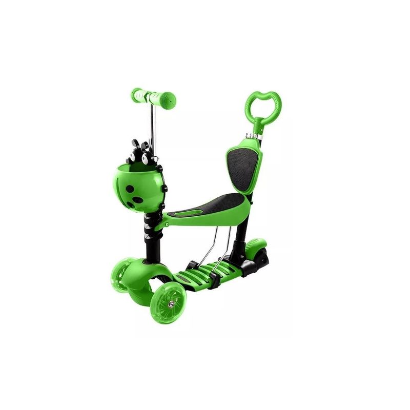 GENERICO - Scooter Monopatin 5 En 1 Ajustable Chinita Store Verde
