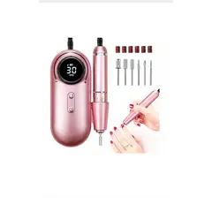 GENERICO - Torno De Uñas Inalámbrico Pantalla Lcd 30000 Rpm Manicura