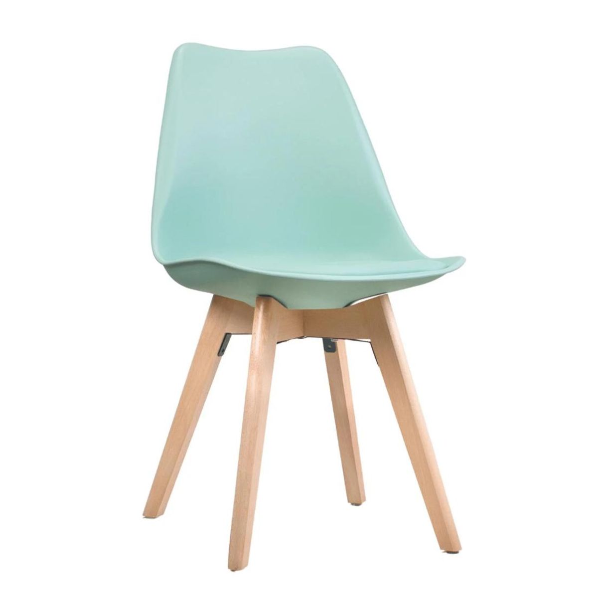 HABITA2 CHILE - Silla de comedor acolchada Tulip Menta