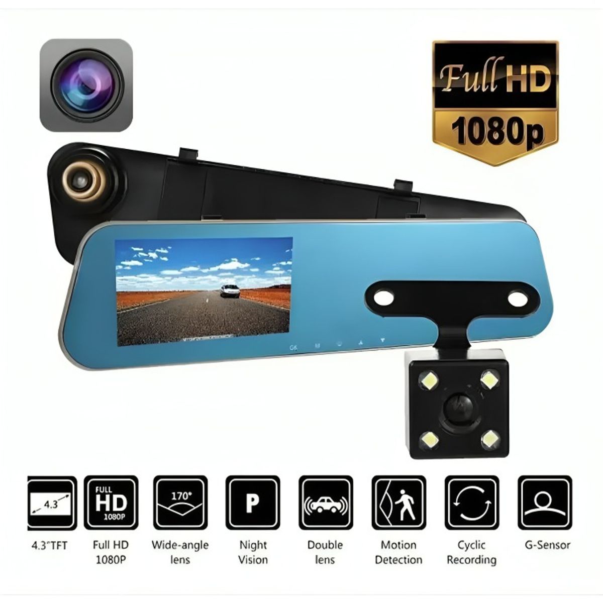 OEM - Cámara De Auto Espejo Retrovisor