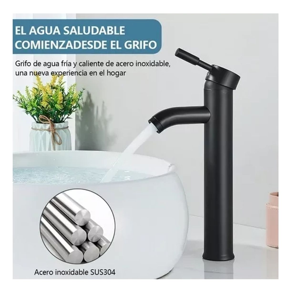 GENERICO - Llave Monomando Fregadero manerales Lavabo Grifo Baño