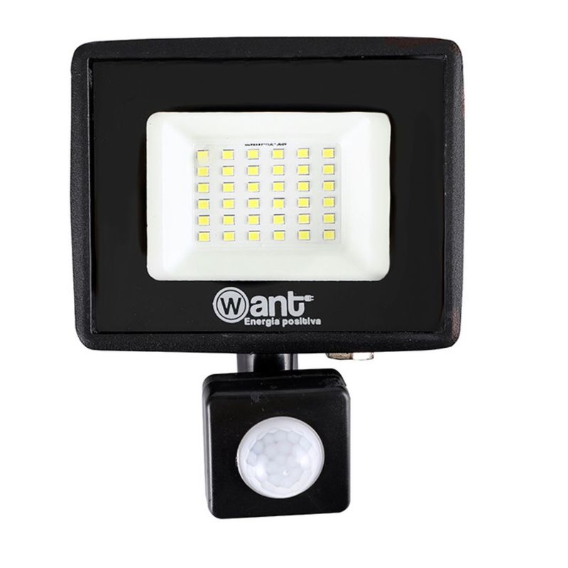 WANT - Proyector Led Thin Light Con Sensor 30w Luz Calida