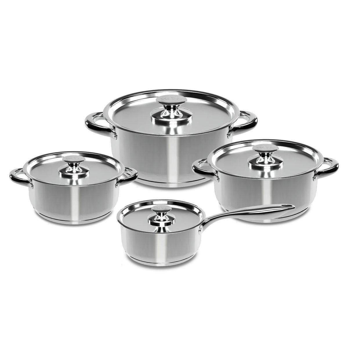 WENS - BATERÍA DE COCINA 8 PIEZAS ACERO INOXIDABLE 460-8SS