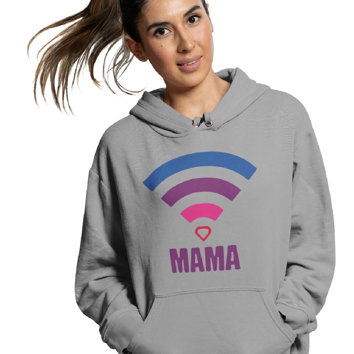 GENERICO - Polerón del día de las Madres Modelo SEÑAL - WIFI- MAMA