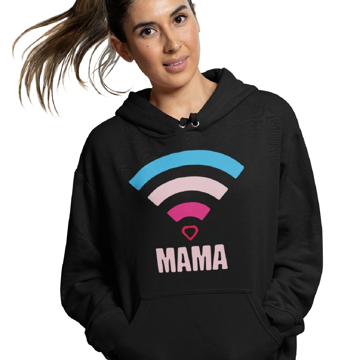 GENERICO - Polerón del día de las Madres Modelo SEÑAL - WIFI- MAMA
