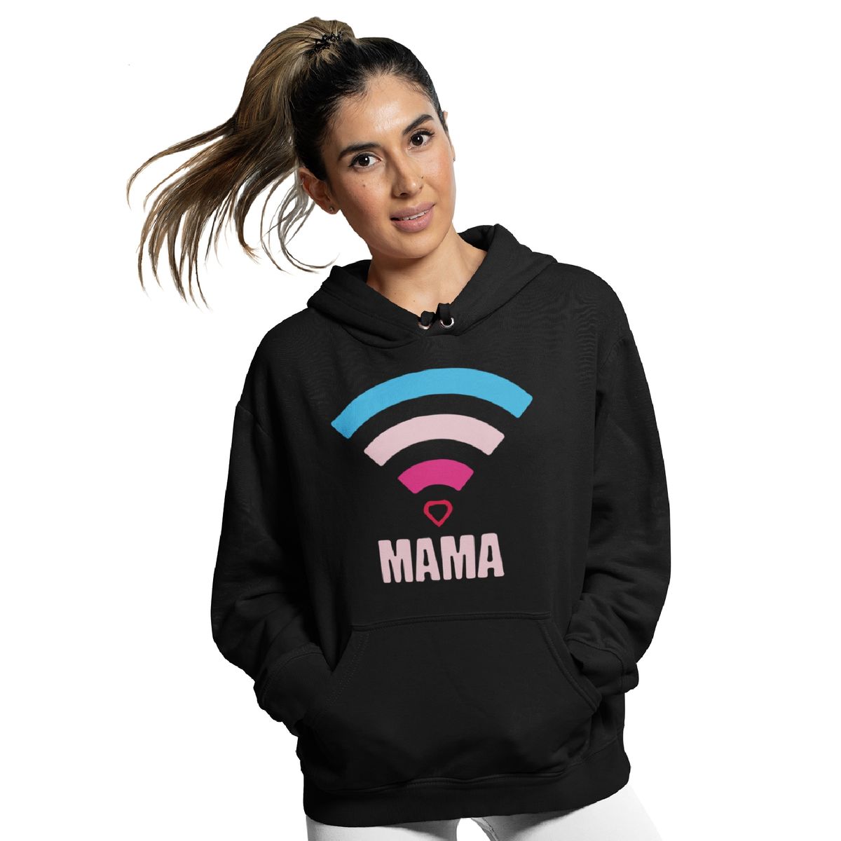 GENERICO - Polerón del día de las Madres Modelo SEÑAL - WIFI- MAMA