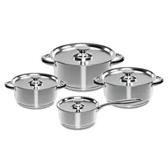 WENS - BATERÍA DE COCINA 8 PIEZAS ACERO INOXIDABLE 460-8SS