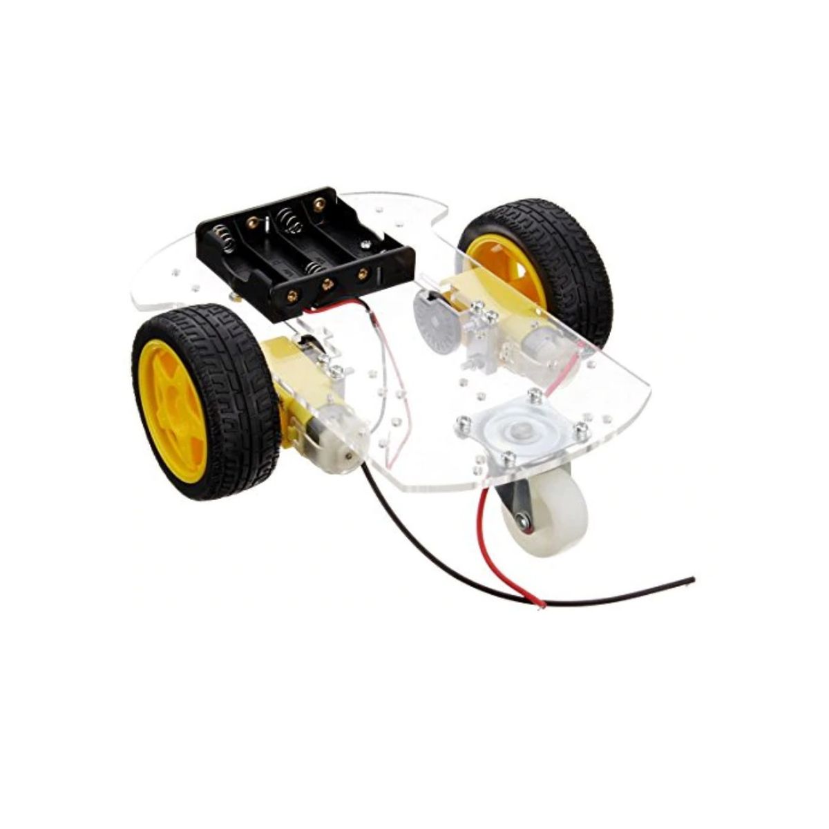 GENERICO - Chasis smart car 3 ruedas Compatible con Arduino