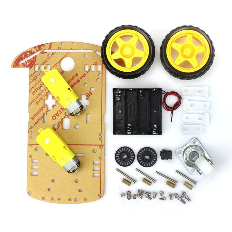 GENERICO - Chasis smart car 3 ruedas Kit 1 compatible con Arduino