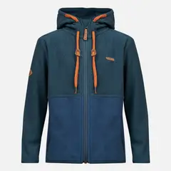 LIPPI - Poleron Niño Stripes Nano-F Full Zip Hoody Azul Noche Azul