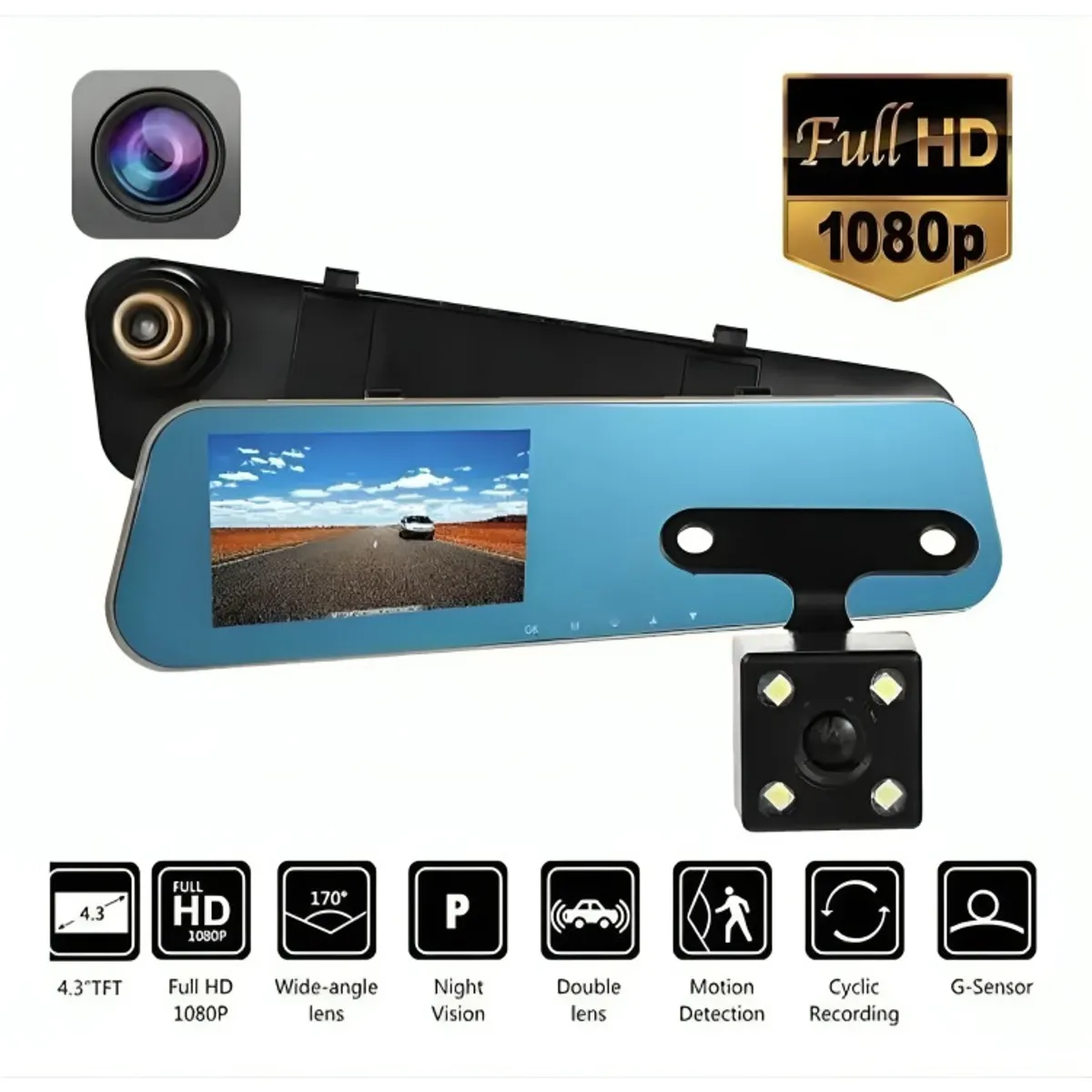 OEM - Cámara De Auto Espejo Retrovisor