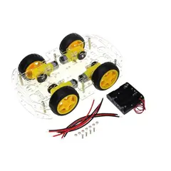 GENERICO - Chasis smart car 4 ruedas 4x4 Compatible con Arduino