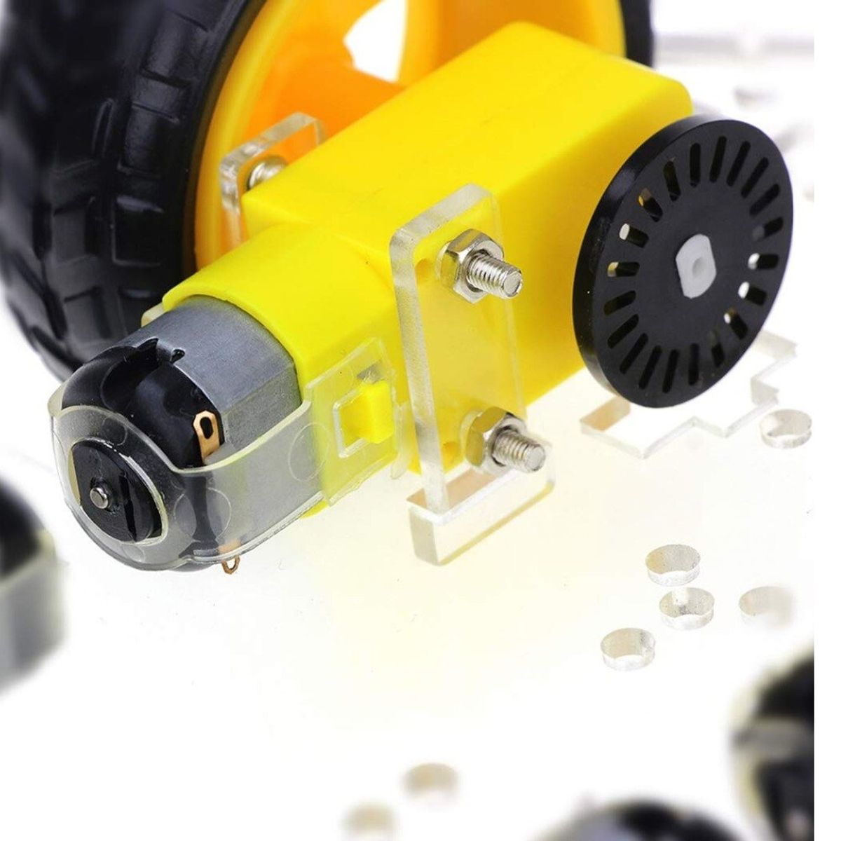 GENERICO - Chasis smart car 4 ruedas 4x4 Compatible con Arduino