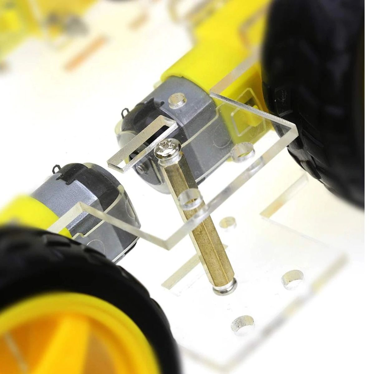 GENERICO - Chasis smart car 4 ruedas 4x4 Kit 3 Compatible con Arduino