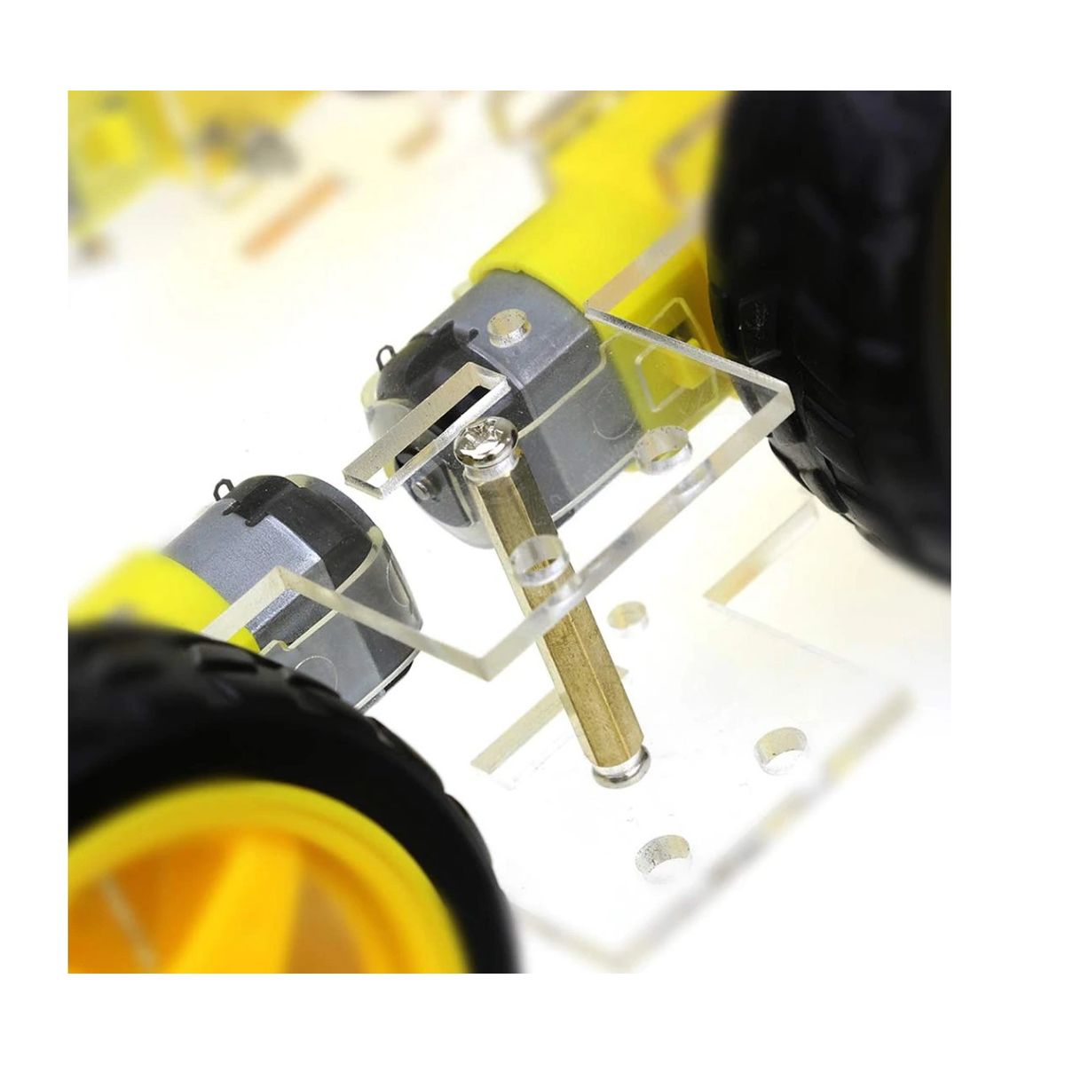 GENERICO - Chasis smart car 4 ruedas 4x4 Kit 3 Compatible con Arduino