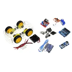 GENERICO - Chasis smart car 4 ruedas 4x4 Kit 4 Compatible con Arduino