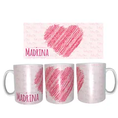 GENERICO - Tazas del día de las Madres modelo MADRINA