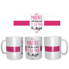GENERICO - Tazas del día de las Madres modelo MADRE SOLO HAY UNA