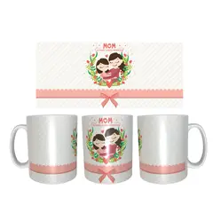 GENERICO - Tazas del día de las Madres modelo MOM TU ERES LA MAS HERMOSA
