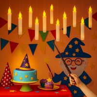 Velas Colgantes Led Con Varita Ilumina Tu Hogar Con Encanto