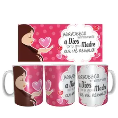 GENERICO - Tazas del día de las Madres modelo MADRE DIOS TE BENDIGA SIEMPRE