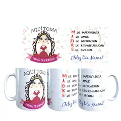 GENERICO - Tazas del día de las Madres modelo MAMA FASHIONISTA