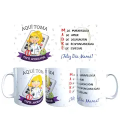 GENERICO - Tazas del día de las Madres modelo MAMA AHORRATIVA