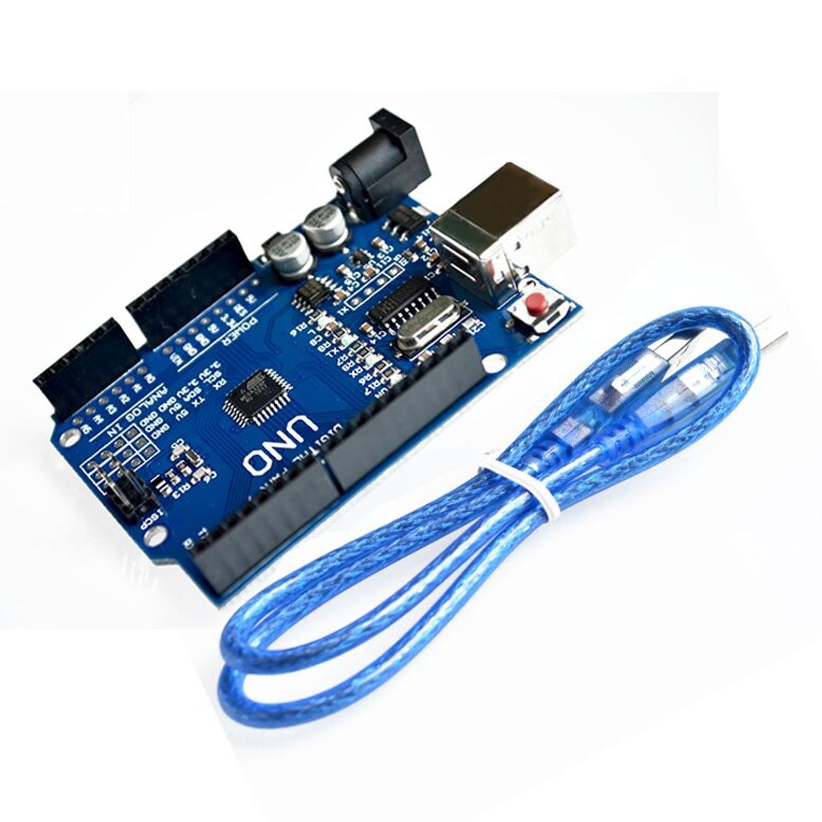 GENERICO - Placa desarrollo Armega328p Compatible Con Arduino Uno R3 + Cable Usb