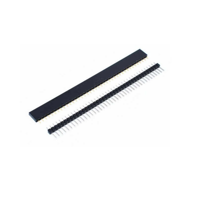 GENERICO - Pin Header Dupont 2,54mm 40 Macho + 40 Hembra Compatible con Arduino