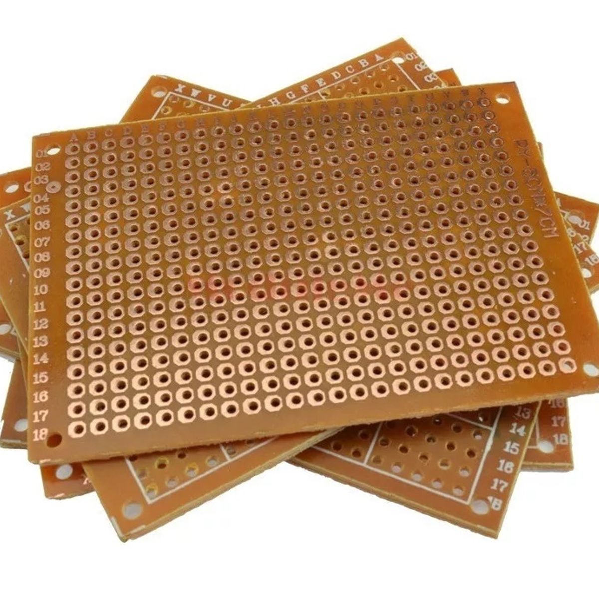 GENERICO - 5 Placas PCB Perforadas 5x7 cm Compatible con Arduino