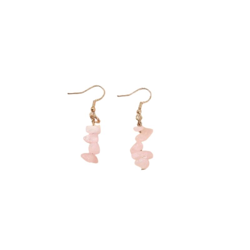 GENERICO - Pendientes largos con piedras de color para mujer