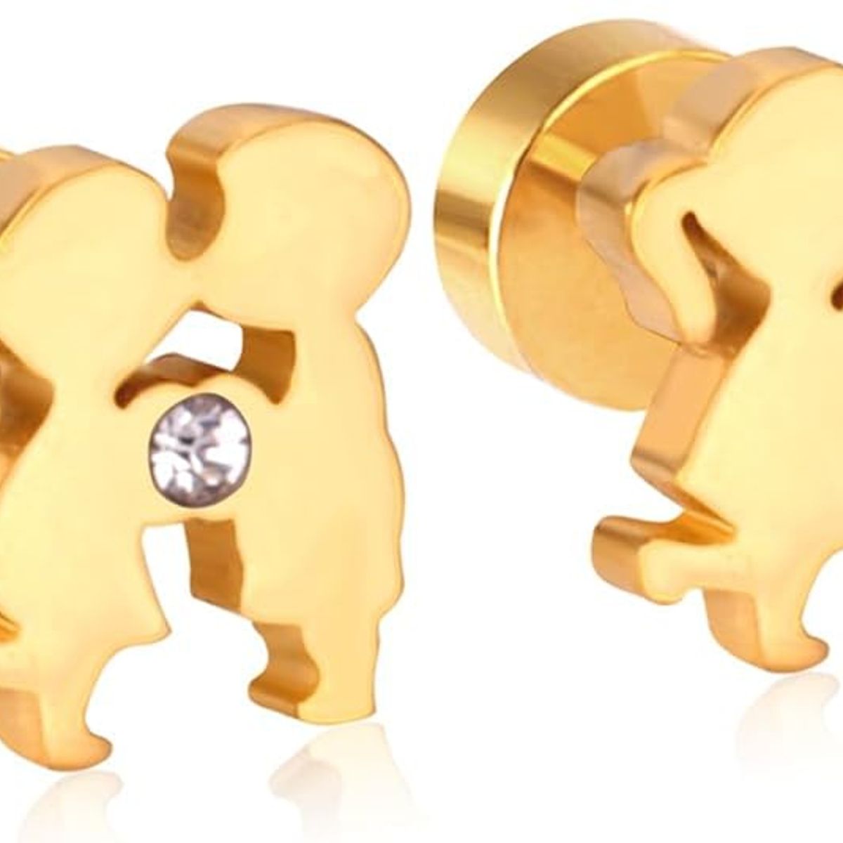 LUXURYJOYAS - Aros San Valentín Pareja Baño Oro 18kt