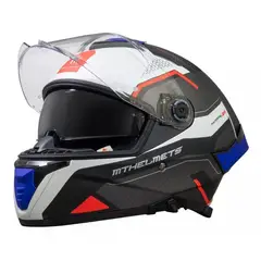 GENERICO - Casco Thunder 4 Jerk Azul Perla Mate + Pinlock