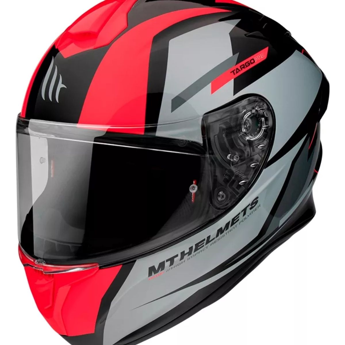 GENERICO - Casco De Moto Targo Pro Sound A5 Rojo Brillo
